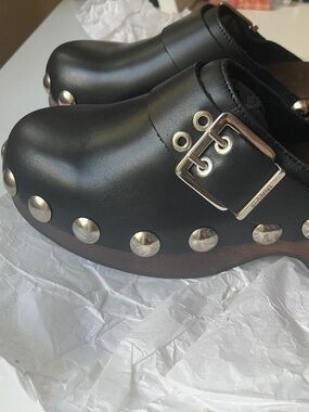Ganni Black Clogs - NEW